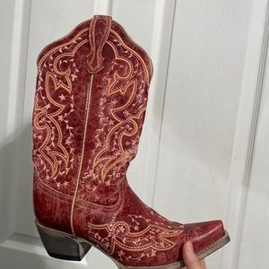 Red cowgirl boots